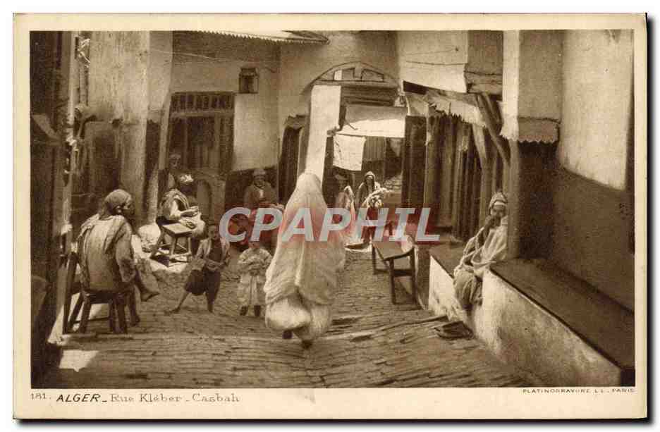 CPA Algerie Alger Rue Kleber Casbah