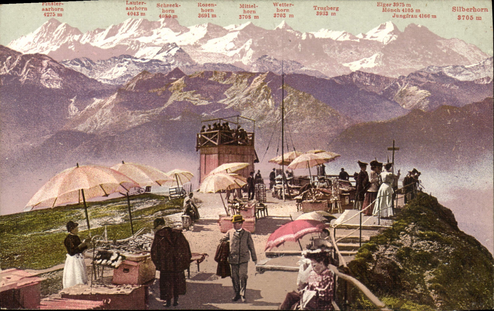 CPA Rigi Kulm Und Die Berner Hochalpen
