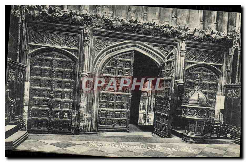 CPA Bronze Gates Henry VII Chapel Westminster London 