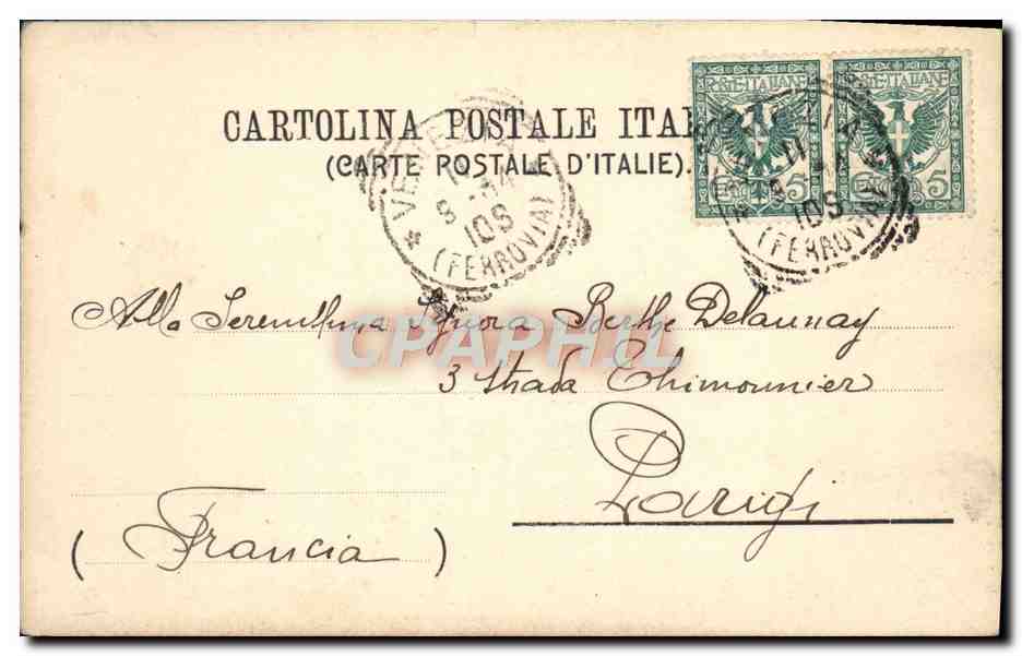 CPA Venezia Ponte di Rialto — Rückseite