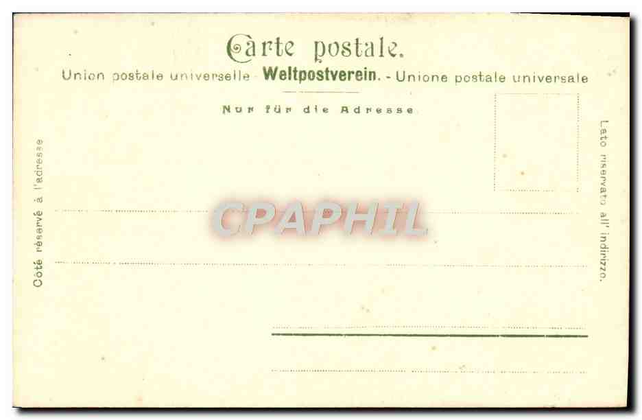 CPA Venezia La Vergine In Trono Col Divin Figlio al lati Vari Santi — Rückseite