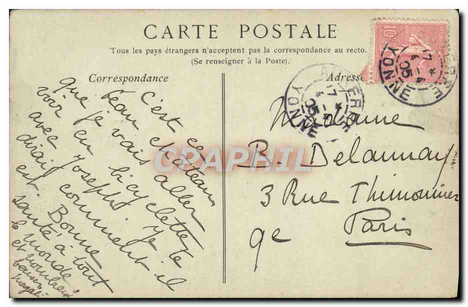 CPA Vezelay Eglise De La Madeleine Portail Du Nartbex Porte De Droite — Rückseite