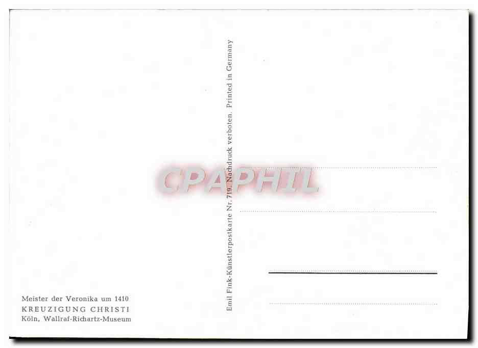 CPM Meister Der Veronika Kreuzigung Christi — Back