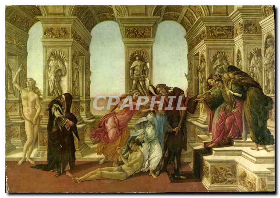 CPM Firenze Galleria Uffizi Botticelli La Calunnia