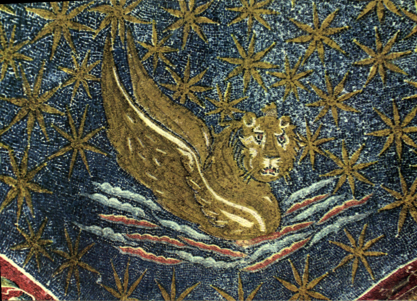 CPM Ravenna Mausolee de Galla Placidia Le symbole de l'evangeliste S Marc Lion