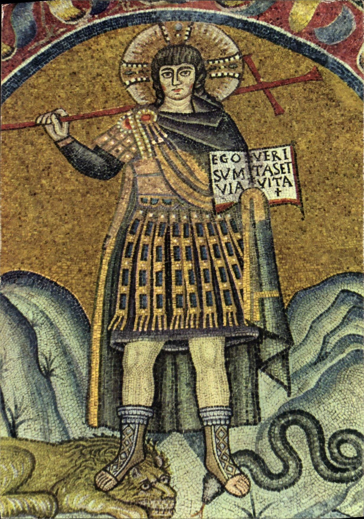 CPM Ravenna Vestibolo Della Cappella Arcivescovile Cristo Guerriero