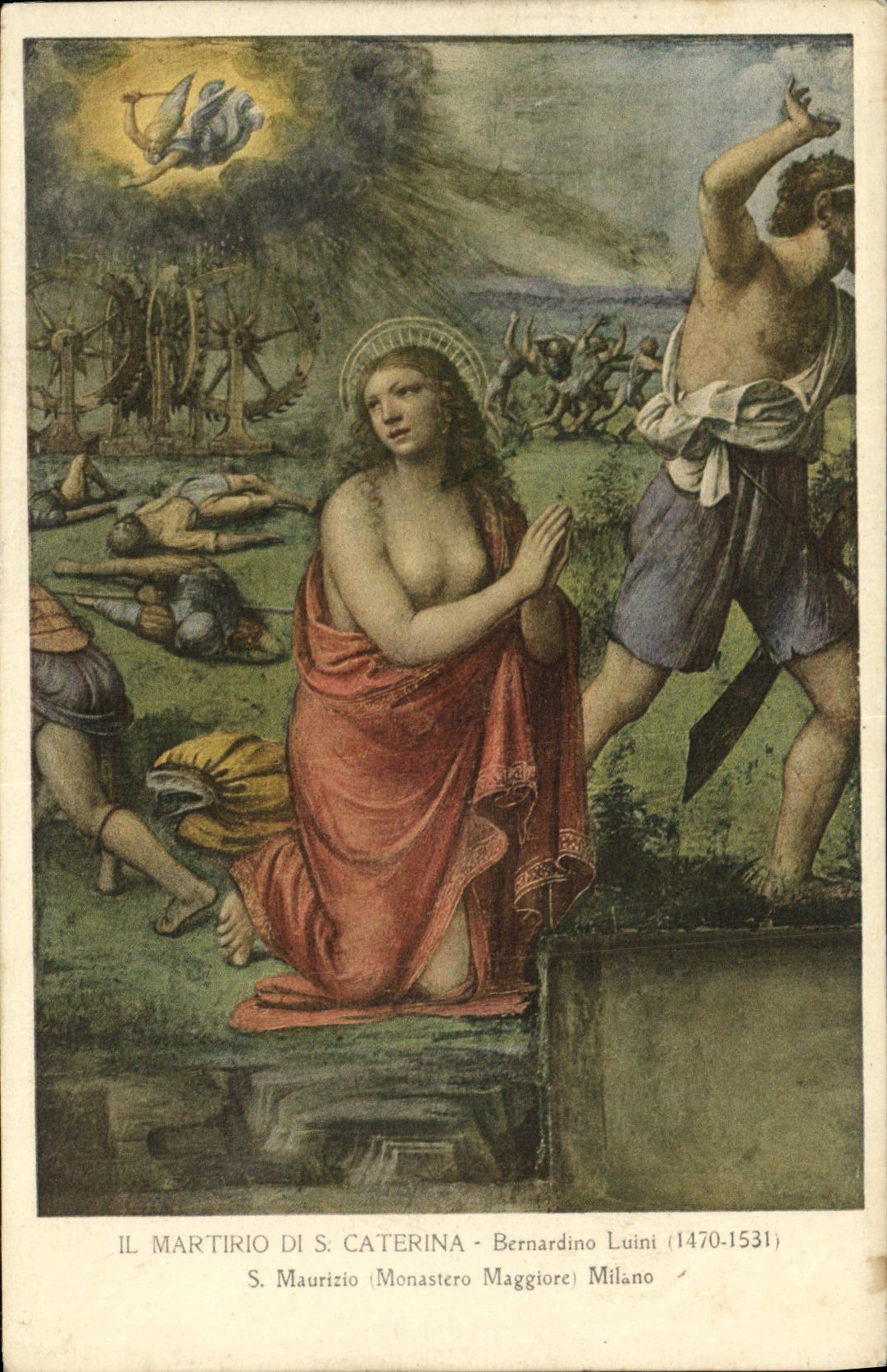 CPA Il Martirio di S Caterina Bernardino Luini Milano