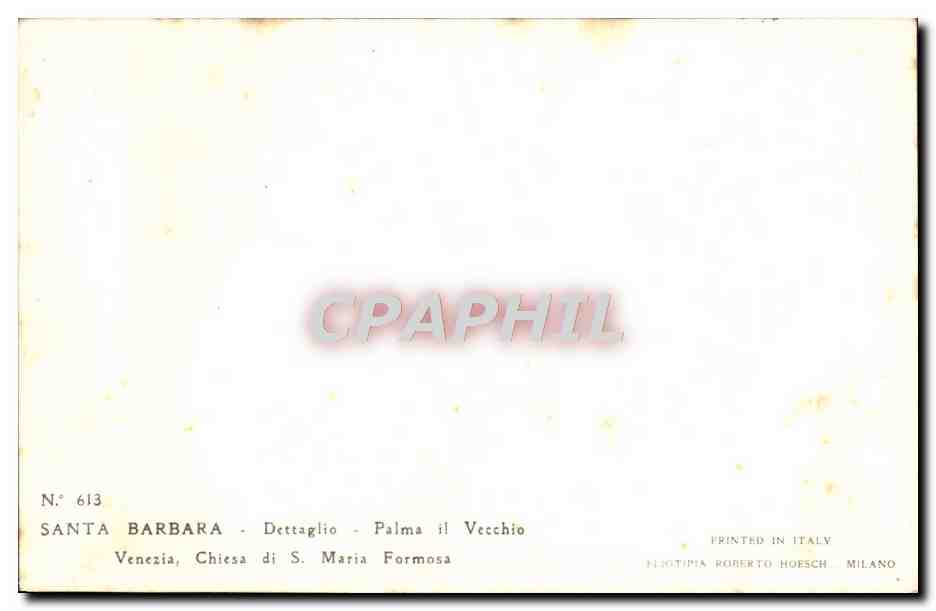 CPA Santa Barbara Palma Venezia — Verso