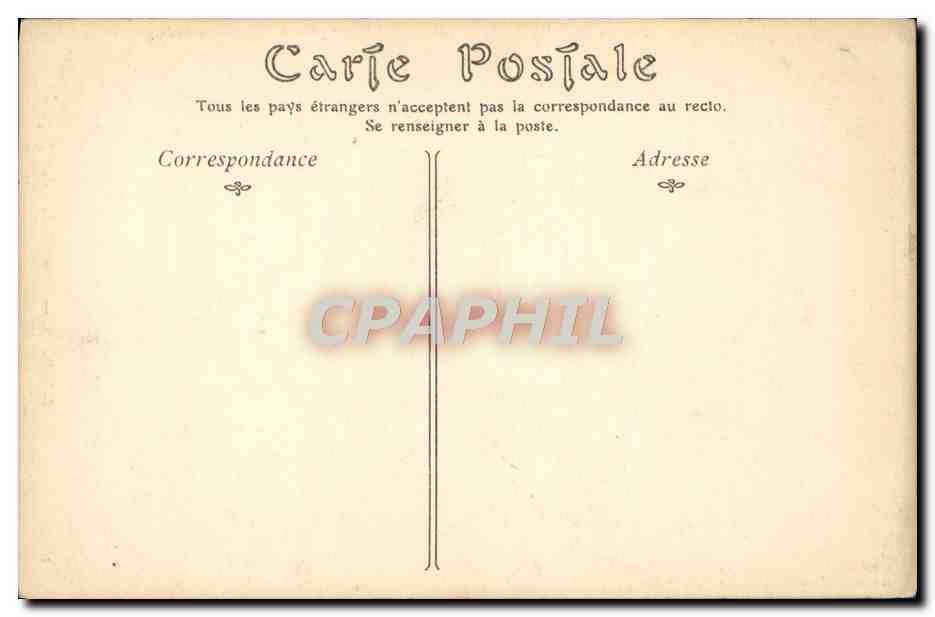 CPA Bourges Cheminee du palais de Jacques Coeur — Rückseite