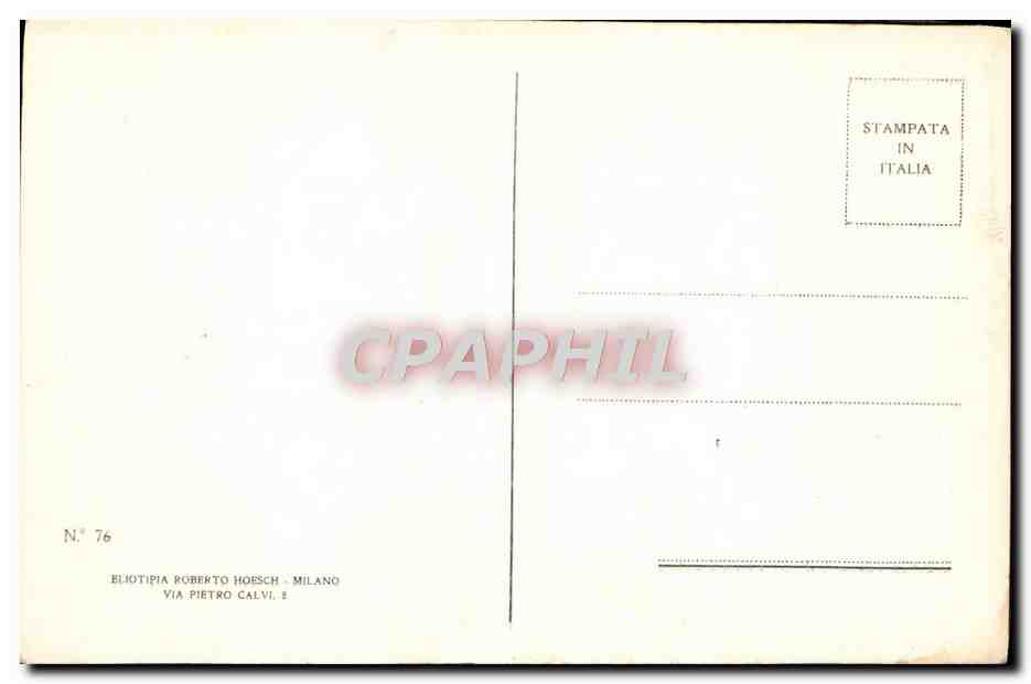 CPA Giacomo Figlio Di Carlo Van Dyck Regia Torino — Verso