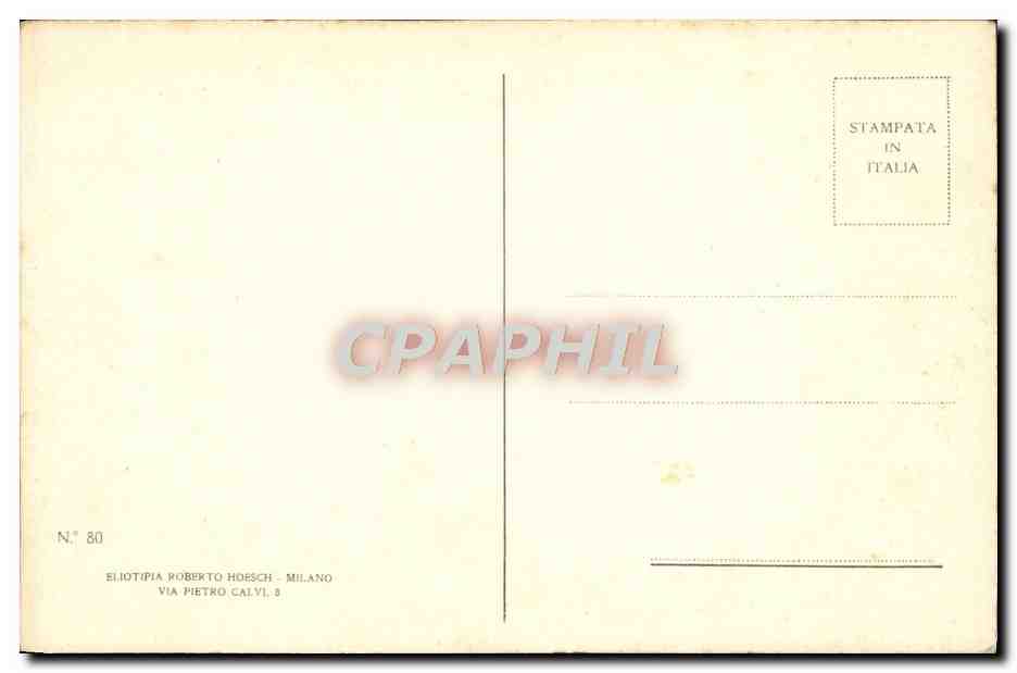 CPA Martirio Caterina Bemardino Luini Milano — Verso