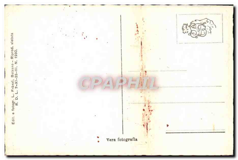 CPA Bolzano Plazza Vittorio Emanuel — Rückseite
