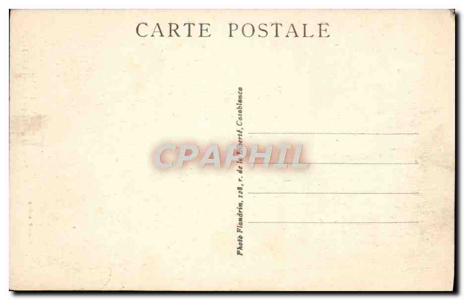 CPA Mazagan Salle De Garde Portugaise — Back