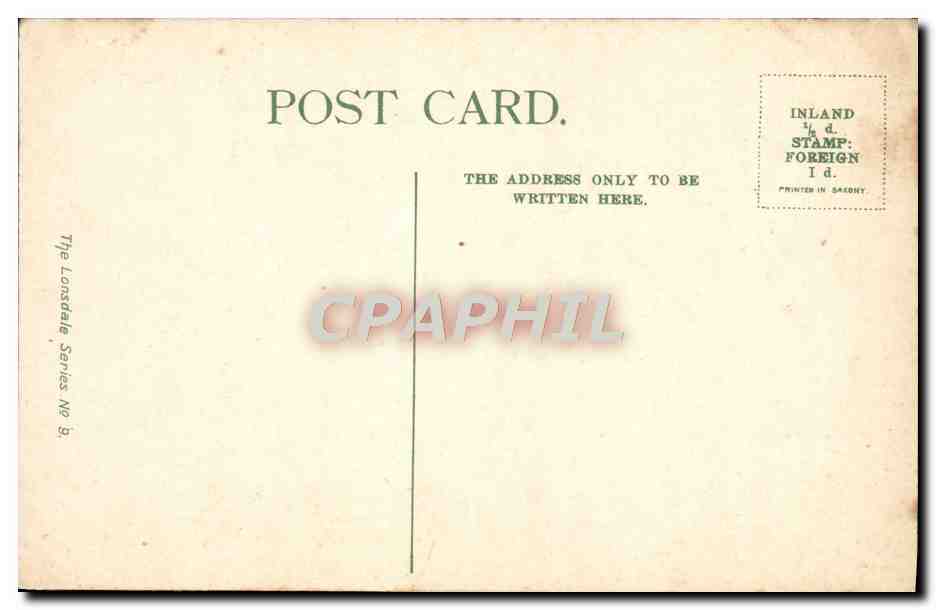 CPA Fairy Glen Bettws Y Coed — Rückseite
