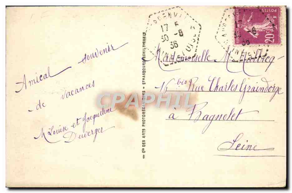 CPA Elisabethville Vue Generale De La Plage — Back