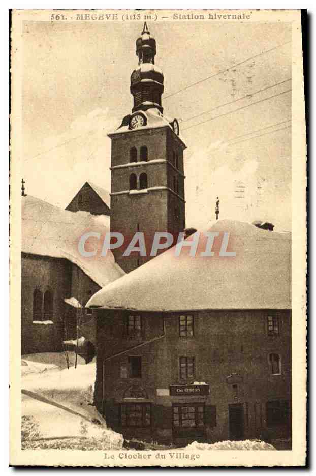 Mégeve (1113 m) — Station hivernale — Le Clocher du Village