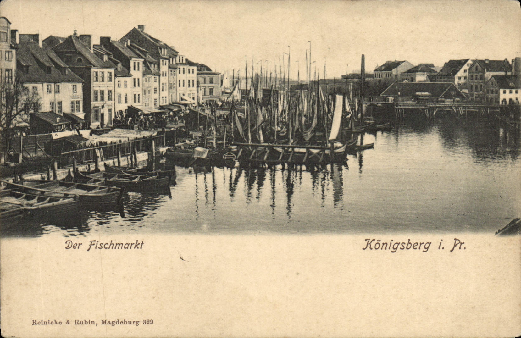 CPA Der Ficchmarkt Konigsberg I Pr Russie Russia