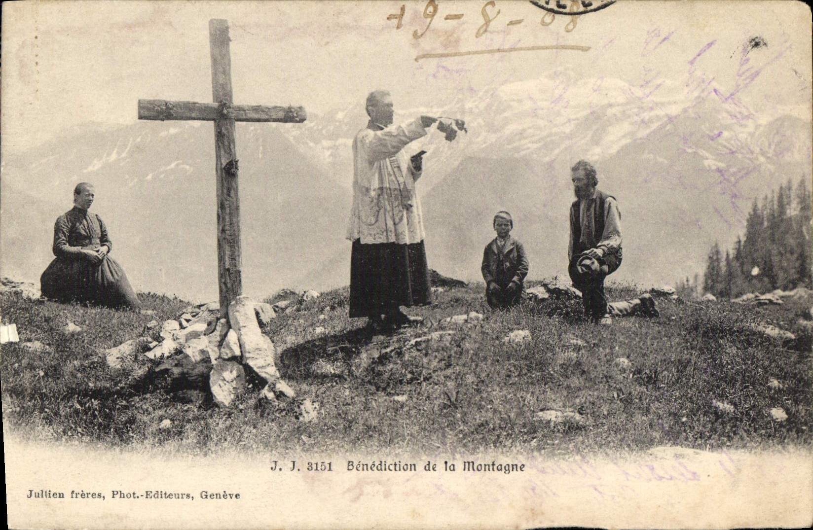 CPA Benediction De La Montagne
