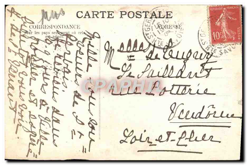 CPA Benediction De La Montagne — Rückseite