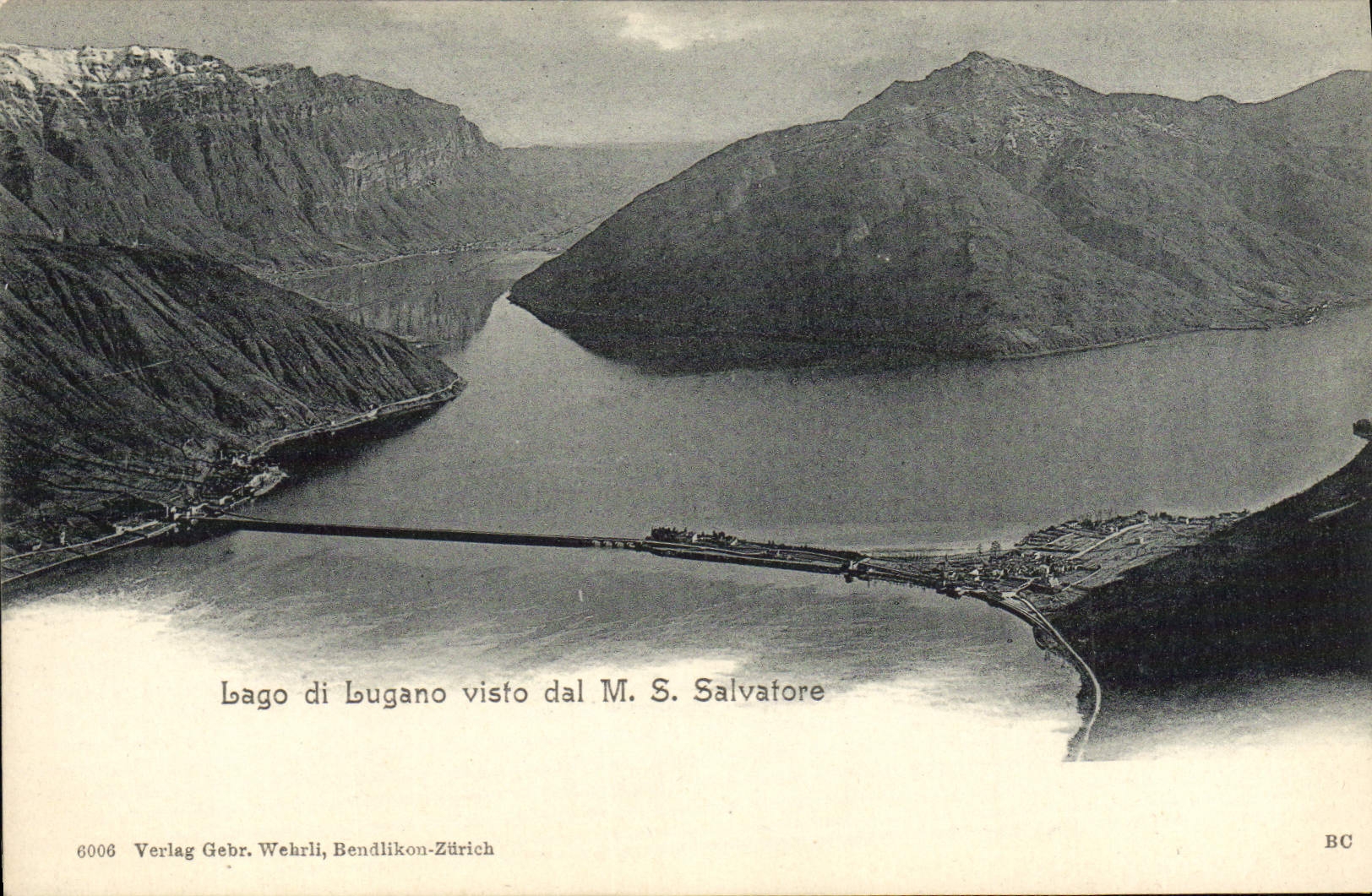 CPA Lago Di Lugano Visto Dal M S Salvatore