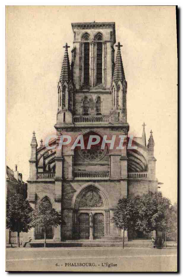 Phalsbourg - L'Église — éditeur Fr. Herbster, n°6