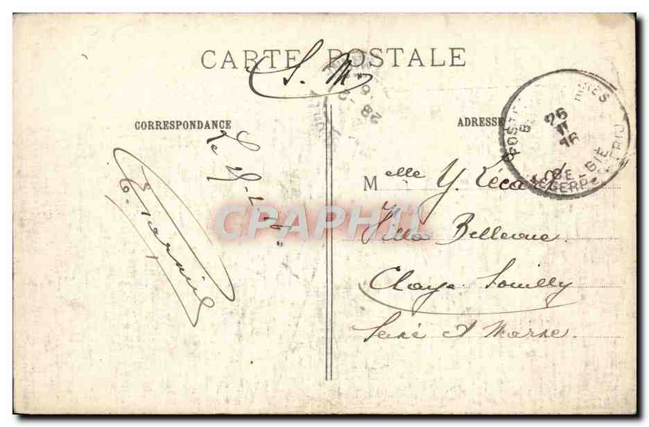 Bombardierung von Zuyd Schoote — Belgischer Front 1914-15 — Phot-Express — Rückseite