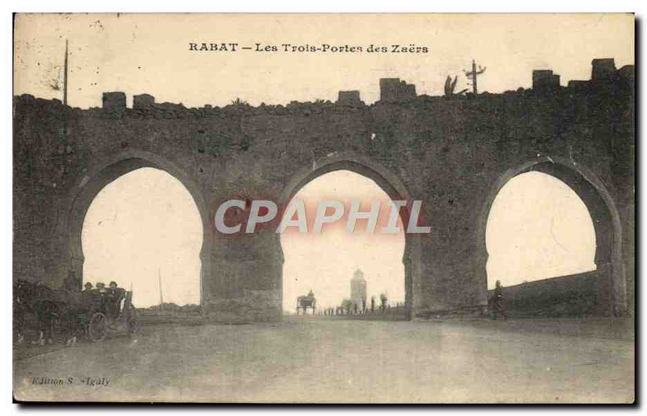 CPA Rabat Les Trois Portes Des Zaers