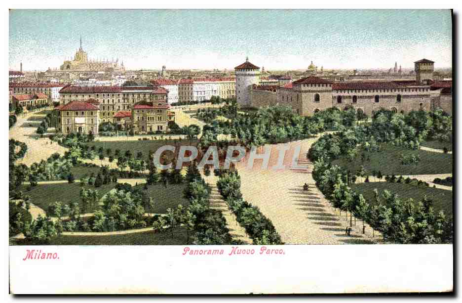 CPA Milano Panorama Nuovo Parco