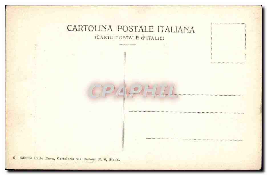 CPA Siena Palazza Piccolimini Oggi Del Governo — Rückseite