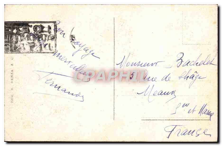 CPA Napoli La Nuova Via Litoranea — Verso