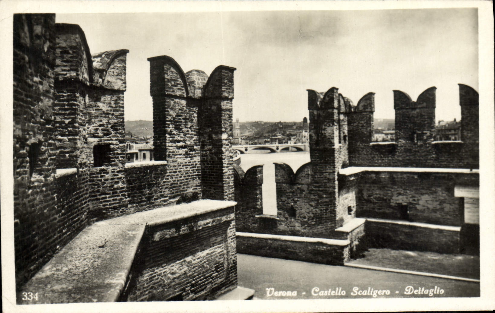 CPA Verona Castello Scaligero Dettaglio