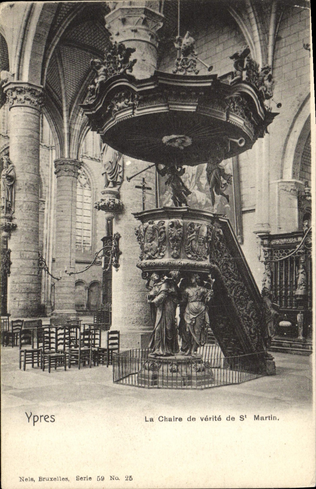 Ypres — La Chaire de vérité de S' Martin — Neils, Bruxelles, Série 59 No. 25