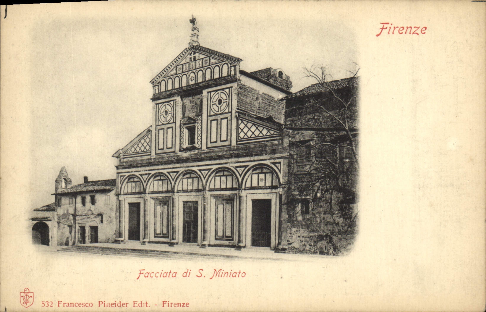 CPA Firenze Facciata Di S Miniato