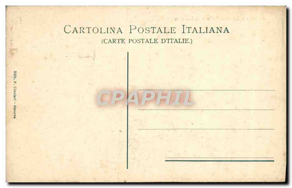 CPA Genova Lorenze Porta Di S Gottardo — Rückseite