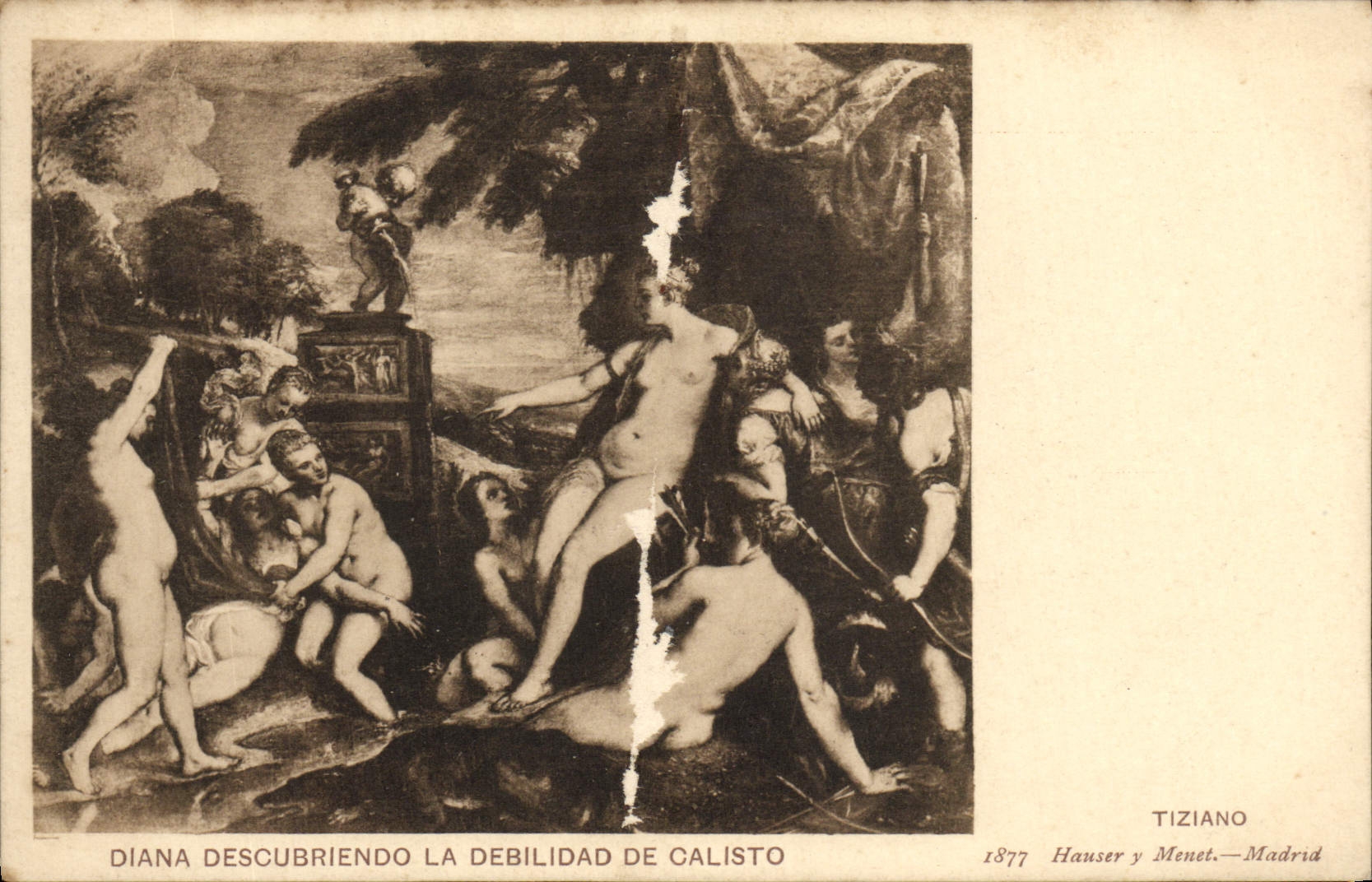 CPA Diana Descubriendo La Debilidad De Calisto Tiziano