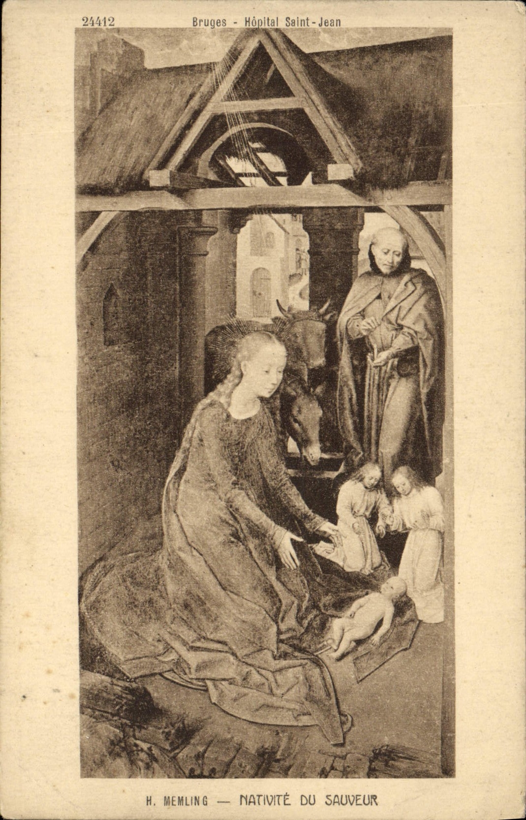 CPA Bruges Hopital Saint Jean Memling Nativite De Sauveur