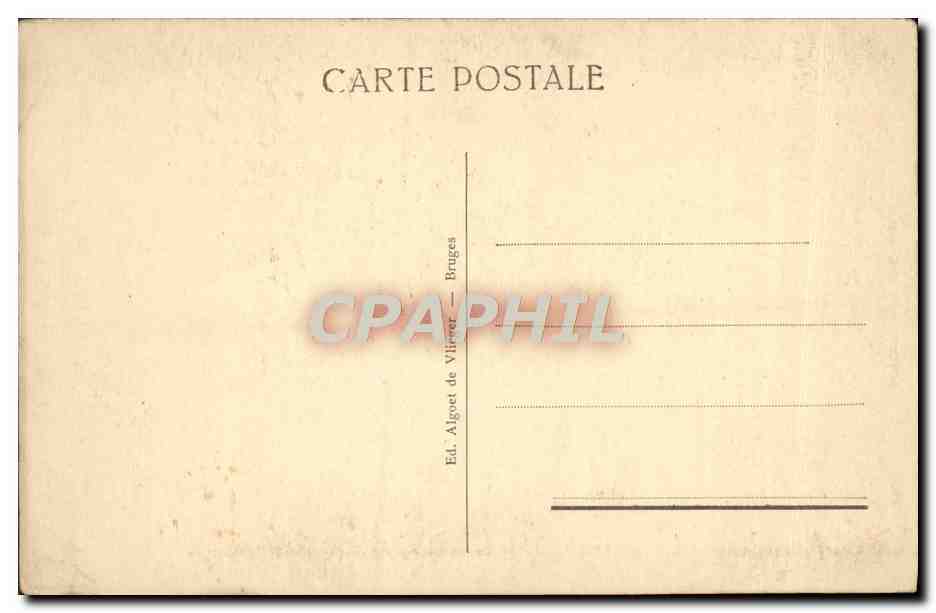 CPA Bruges Hopital Saint Jean Memling Nativite De Sauveur — Verso