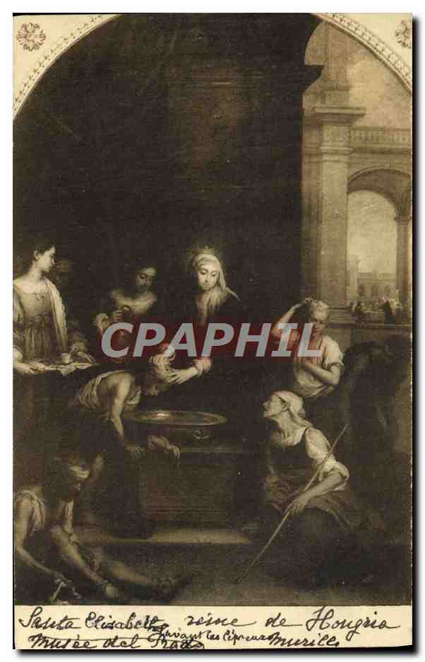 CPA Santa Isabel Reina De Hungria Murillo Museo Del Prado