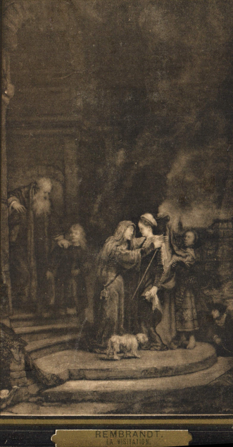 CPA Rembrandt La visitation