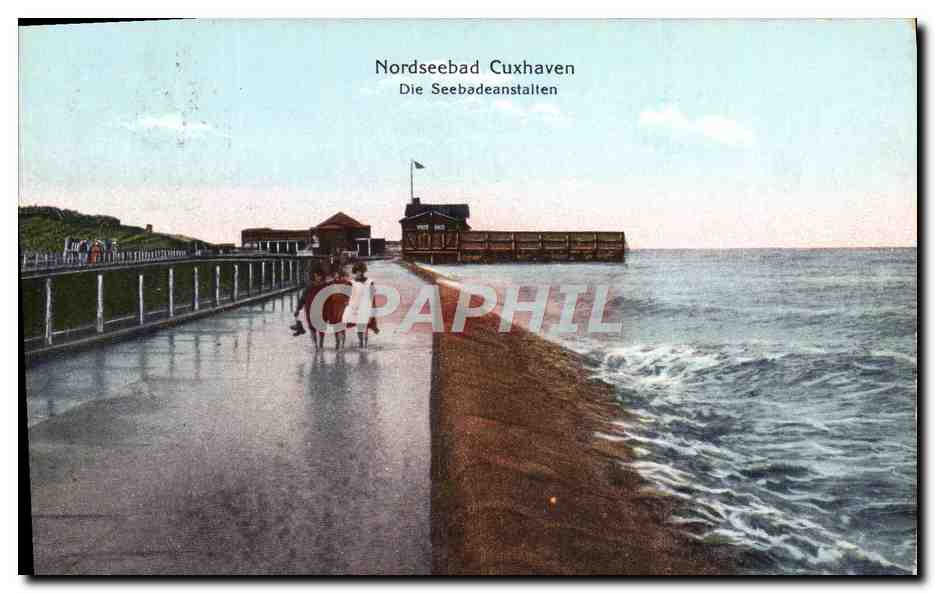 CPA Nordseebad Cuxhaven Die Seebadeanstalten
