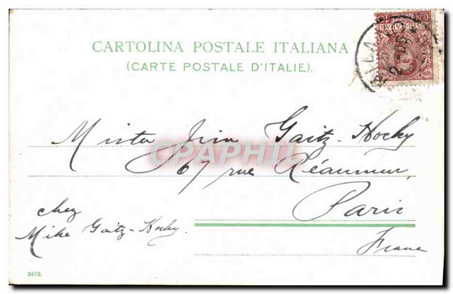 CPA Saluti Da Milano — Rückseite
