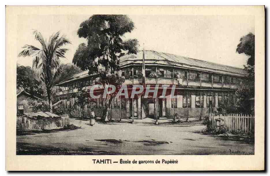 CPA Tahiti Ecole De Garcons De Papeete