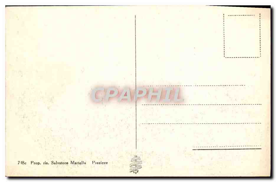 CPA Saluti Dalla Marina Di Leuca Spiaggia Ora Di Bagno — Rückseite
