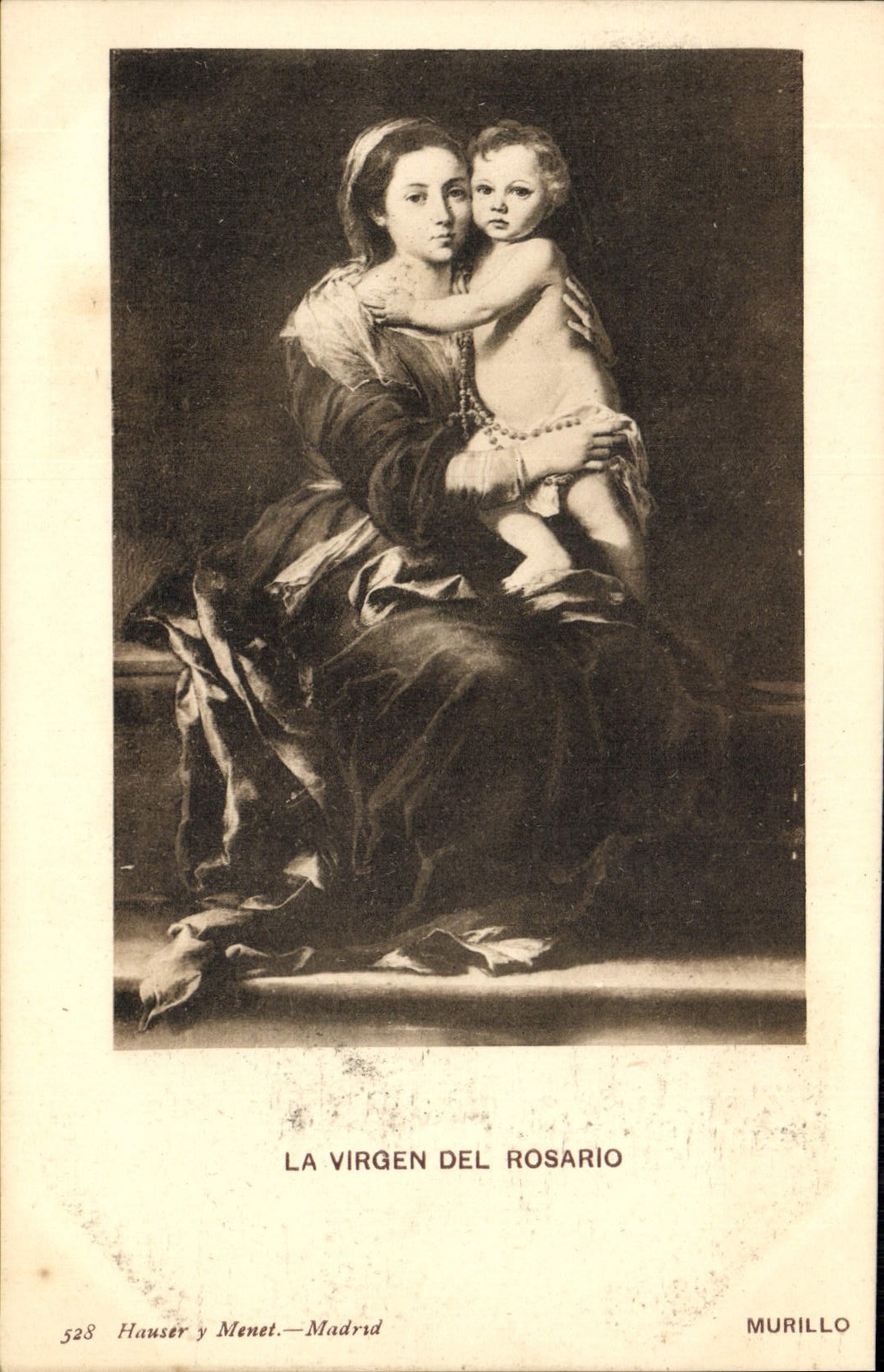 CPA La Virgen Del Rosario Murillo
