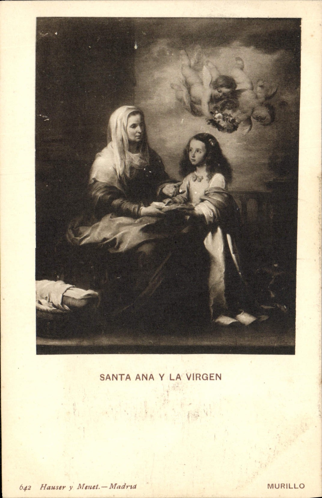Santa Ana y la Virgen — œuvre de Murillo — Hauser y Menet, Madrid, n° 642