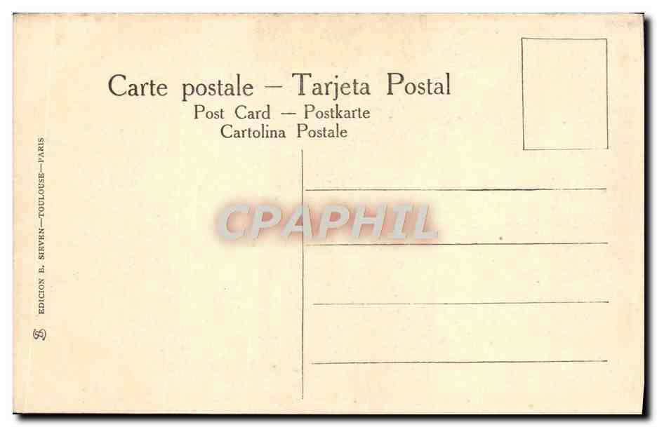CPA Museo Del Prado De Madrid Sagrada Familia Del Pajarito — Verso
