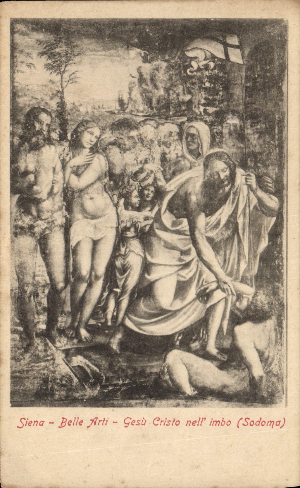 CPA Siena Bella Arti Gesu Cristo Nell Imbo Sodoma