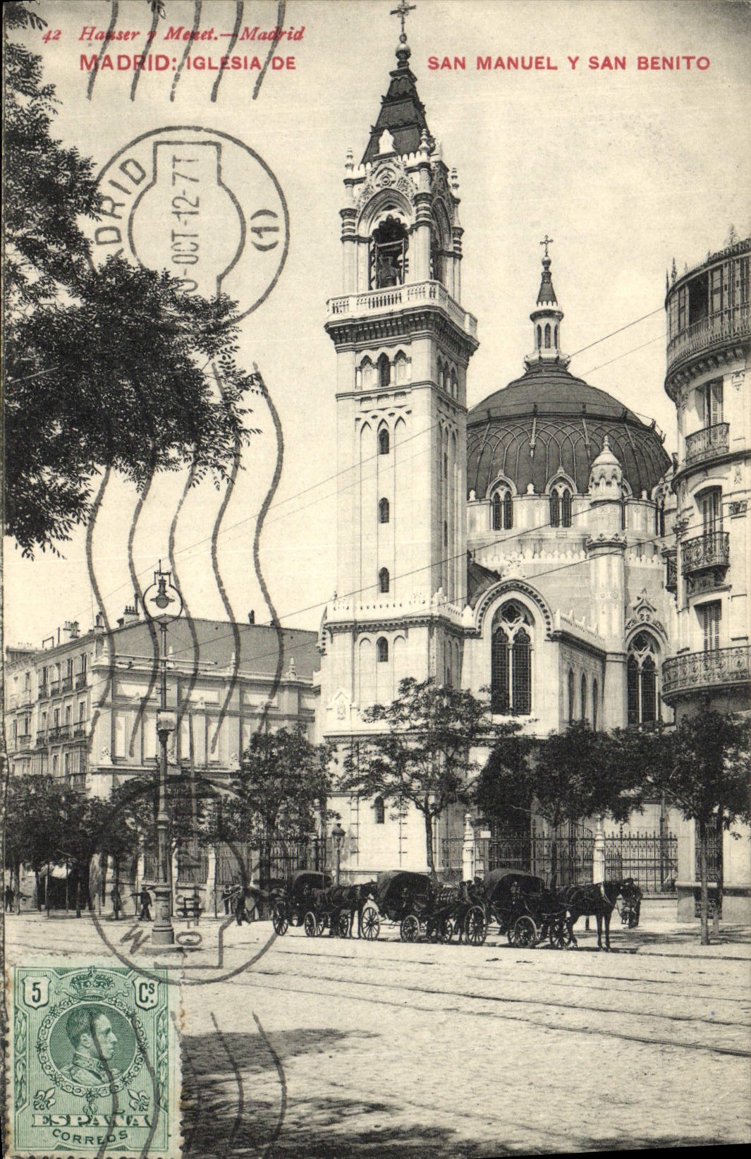 CPA Madrid Iglesia De San Manuel Y San Benito