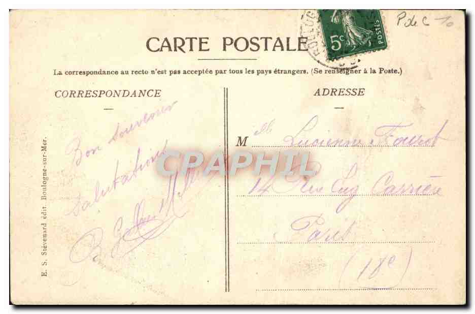 CPA Au General Jose De San Martin ne a Yapeyu fondateur Perou Chili  — Rückseite