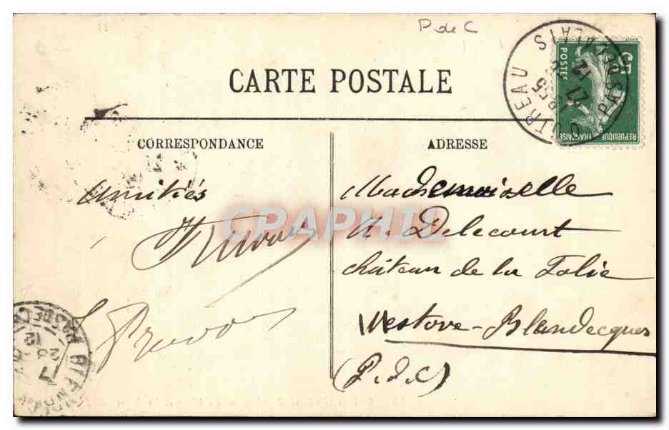 Boulogne-sur-Mer — La Plage et les Jetées — LL — Verso